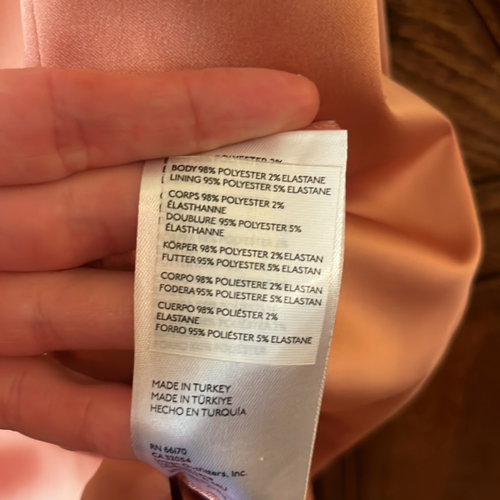 NWT ANTHROPOLOGIE Ruffled Off-The-Shoulder Dress pink satin Size Medium - Picture 12 of 16